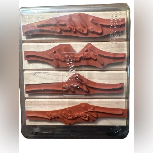 Stampin' Up! Four Retired Rubber Stamp Set All New - Picture 5 of 11